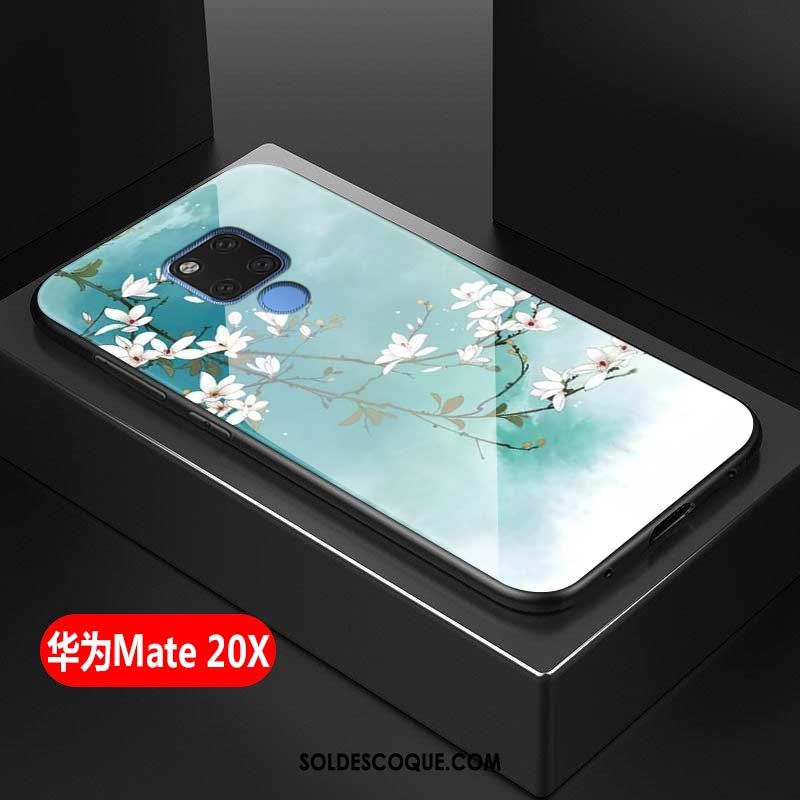 Coque Huawei Mate 20 X Créatif Verre Trempé Téléphone Portable Incassable Blanc Pas Cher