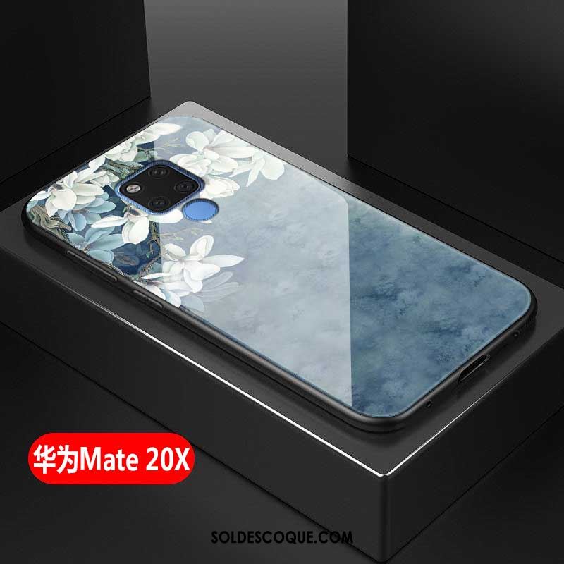 Coque Huawei Mate 20 X Créatif Verre Trempé Téléphone Portable Incassable Blanc Pas Cher