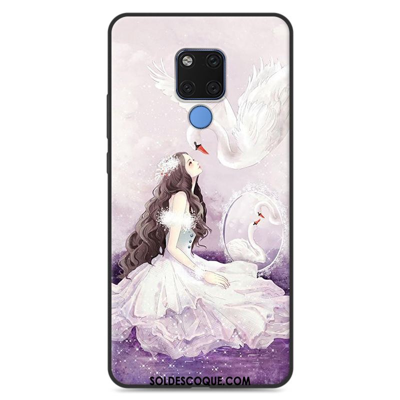 Coque Huawei Mate 20 X Dessin Animé Tout Compris Gris Protection Fluide Doux En Vente