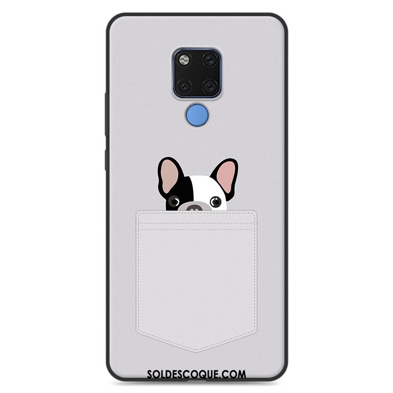 Coque Huawei Mate 20 X Dessin Animé Tout Compris Gris Protection Fluide Doux En Vente