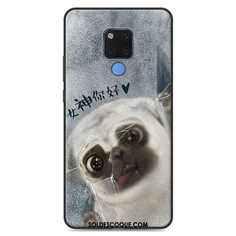 Coque Huawei Mate 20 X Dessin Animé Tout Compris Gris Protection Fluide Doux En Vente