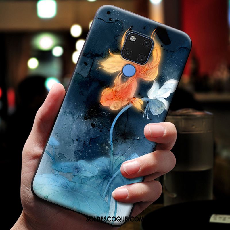 Coque Huawei Mate 20 X Gaufrage Étui Tout Compris Protection Personnalité Pas Cher