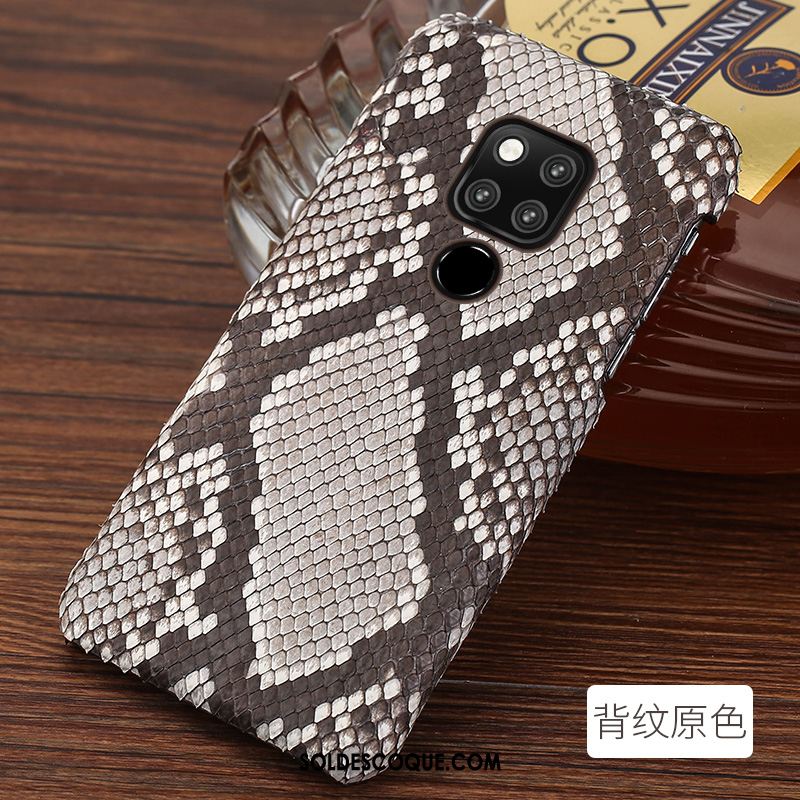 Coque Huawei Mate 20 X Incassable Blanc Cuir Nouveau Téléphone Portable Pas Cher