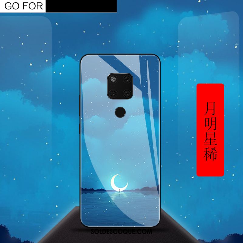 Coque Huawei Mate 20 X Incassable Dégradé Téléphone Portable Tendance Violet Pas Cher