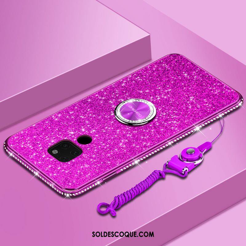 Coque Huawei Mate 20 X Incassable Étui Tendance Violet Fluide Doux Housse En Ligne