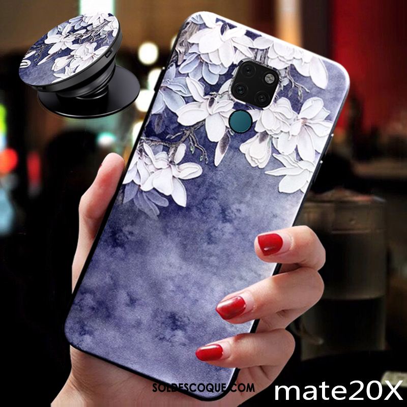 Coque Huawei Mate 20 X Ornements Suspendus Silicone Fluide Doux Protection Personnalité En Ligne