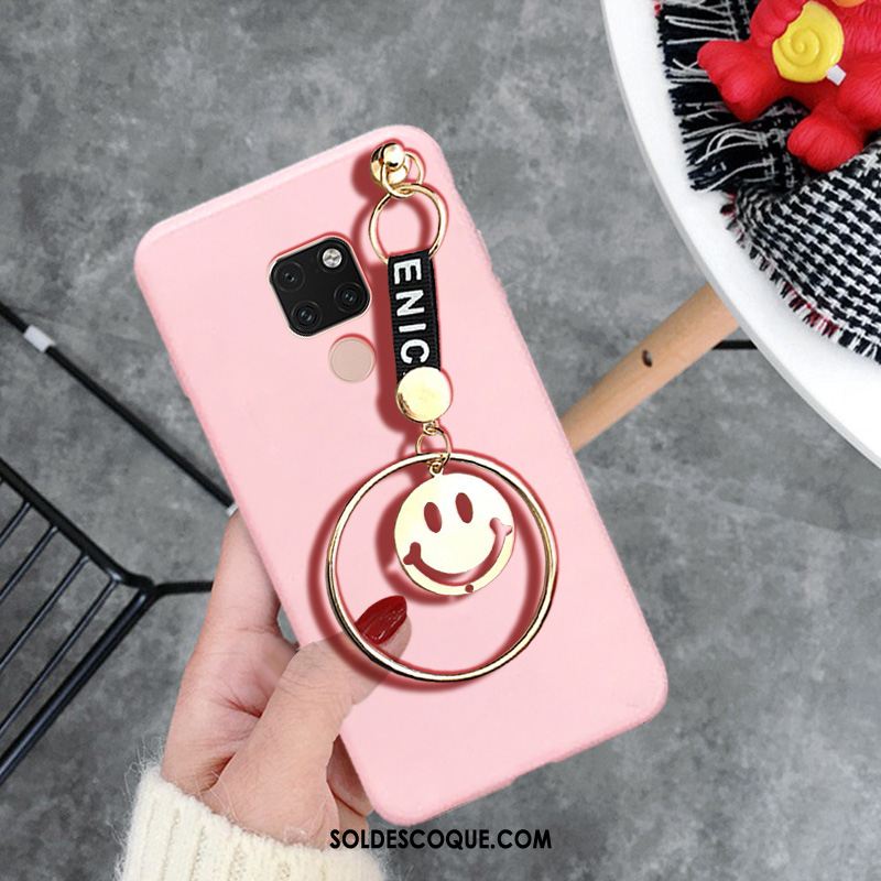 Coque Huawei Mate 20 X Rose Métal Fluide Doux Souriant Téléphone Portable Soldes