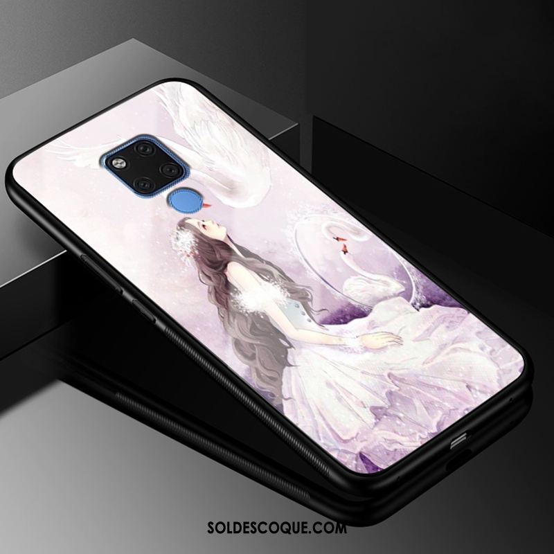 Coque Huawei Mate 20 X Tout Compris Verre Protection Incassable Violet Soldes