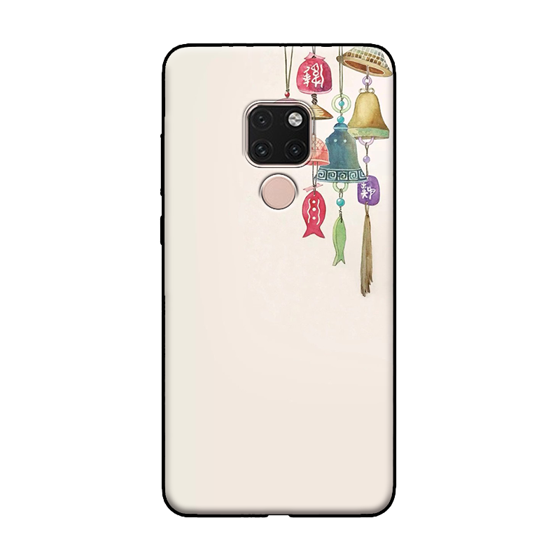 Coque Huawei Mate 20 X Téléphone Portable Style Chinois Art Squid Beau Pas Cher