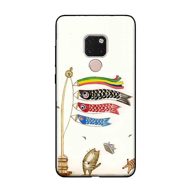 Coque Huawei Mate 20 X Téléphone Portable Style Chinois Art Squid Beau Pas Cher