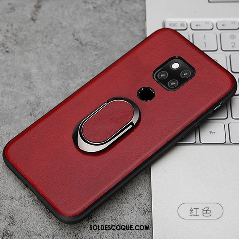 Coque Huawei Mate 20 X Téléphone Portable Étui En Cuir Cuir Véritable Marron Pas Cher