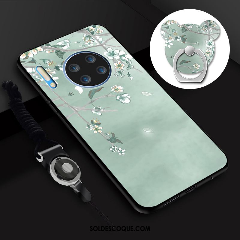 Coque Huawei Mate 30 Anneau Étui Téléphone Portable Fluide Doux Antidérapant Housse En Ligne