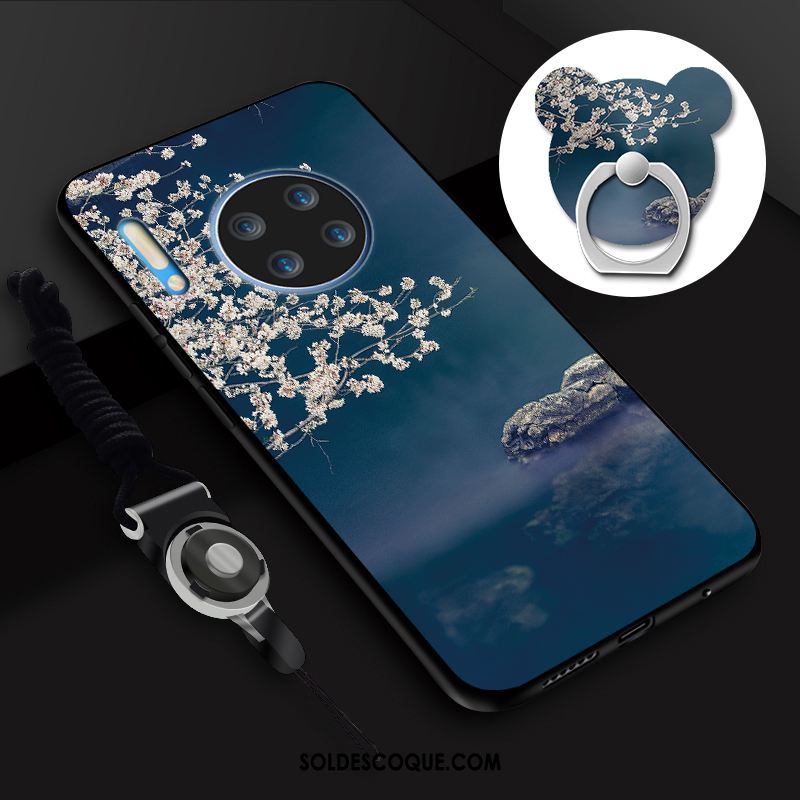 Coque Huawei Mate 30 Anneau Étui Téléphone Portable Fluide Doux Antidérapant Housse En Ligne