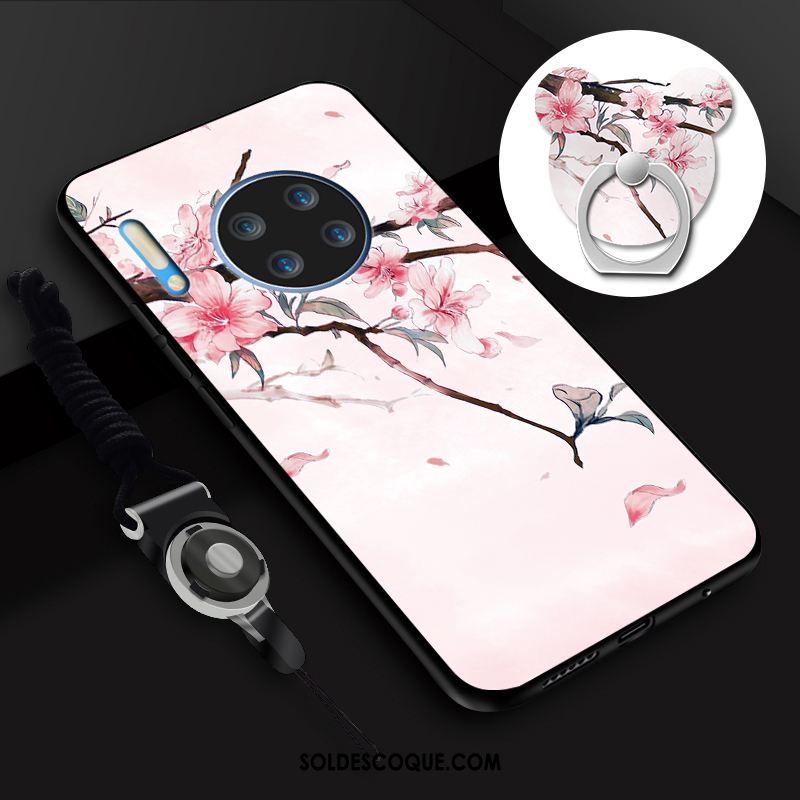 Coque Huawei Mate 30 Anneau Étui Téléphone Portable Fluide Doux Antidérapant Housse En Ligne