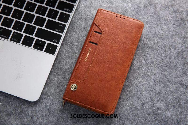 Coque Huawei Mate 30 Business Noir Étui Étui En Cuir Protection Pas Cher