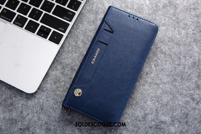 Coque Huawei Mate 30 Business Noir Étui Étui En Cuir Protection Pas Cher