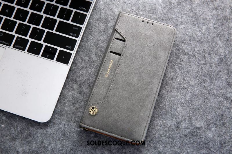 Coque Huawei Mate 30 Business Noir Étui Étui En Cuir Protection Pas Cher