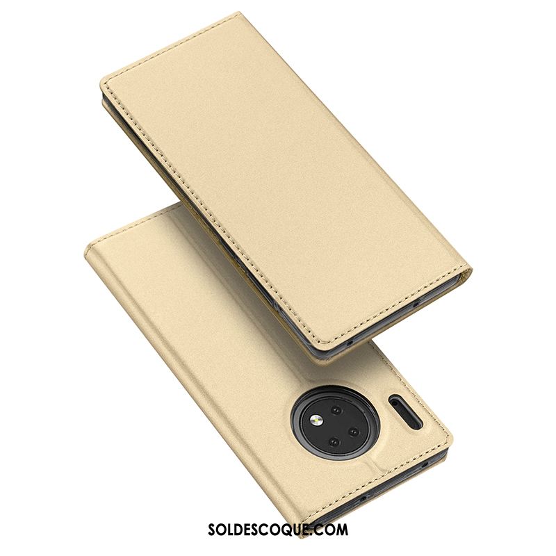 Coque Huawei Mate 30 Carte Bleu Étui En Cuir Protection Nouveau Soldes