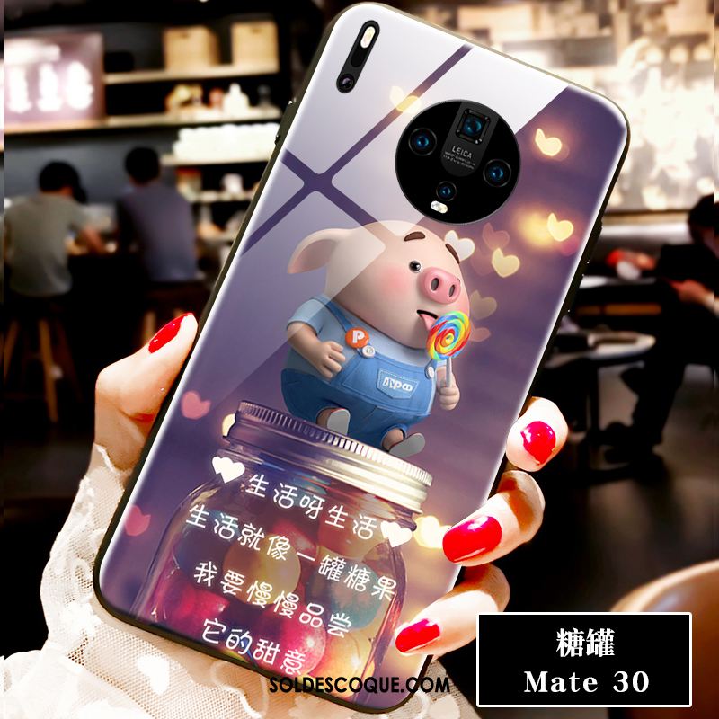 Coque Huawei Mate 30 Incassable Nouveau Verre Amoureux Petit Soldes