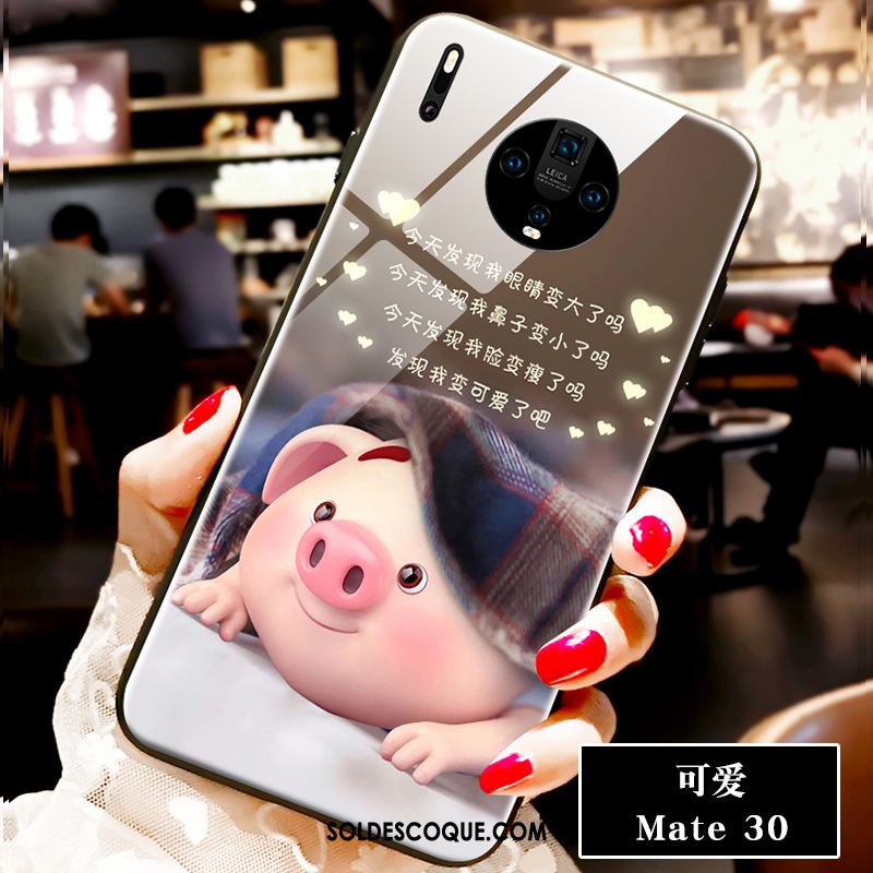 Coque Huawei Mate 30 Incassable Nouveau Verre Amoureux Petit Soldes