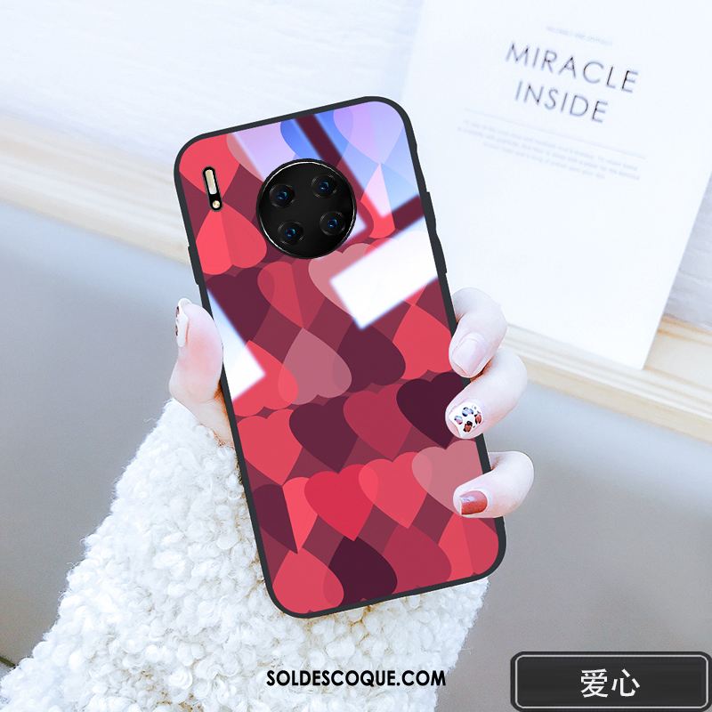 Coque Huawei Mate 30 Nouveau Créatif Net Rouge Protection Amoureux France