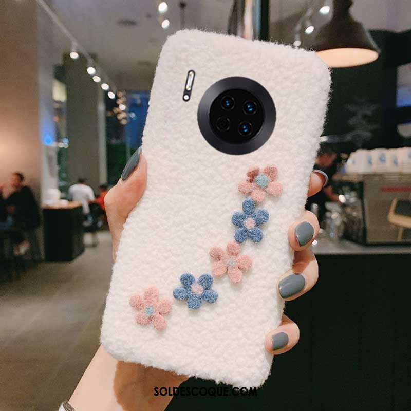 Coque Huawei Mate 30 Pro Clair Peluche Charmant Personnalité Petit Pas Cher