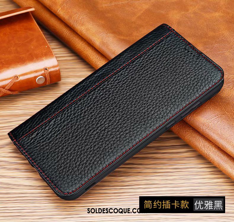 Coque Huawei Mate 30 Pro Cuir Haut Carte Modèle Fleurie Noir Étui En Cuir Pas Cher