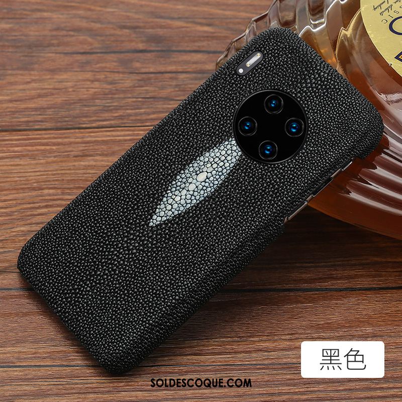 Coque Huawei Mate 30 Pro Cuir Véritable Créatif Personnalité Rouge Sac Pas Cher