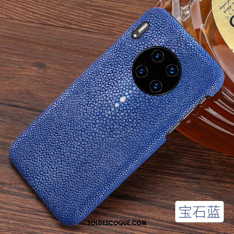 Coque Huawei Mate 30 Pro Cuir Véritable Créatif Personnalité Rouge Sac Pas Cher