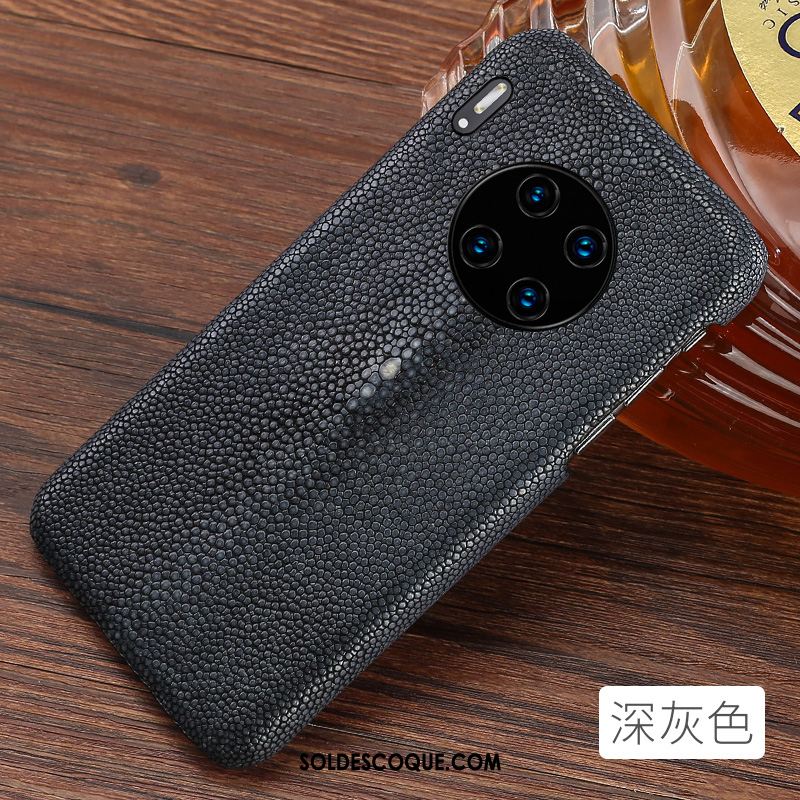 Coque Huawei Mate 30 Pro Cuir Véritable Créatif Personnalité Rouge Sac Pas Cher