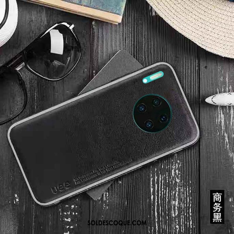 Coque Huawei Mate 30 Pro Cuir Véritable Marque De Tendance Téléphone Portable Incassable Étui En Cuir Pas Cher