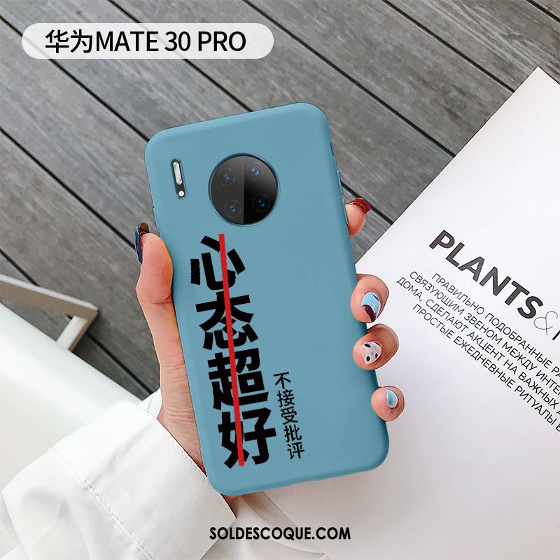 Coque Huawei Mate 30 Pro Délavé En Daim Tout Compris Silicone Étui Téléphone Portable Pas Cher