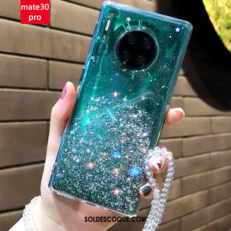 Coque Huawei Mate 30 Pro Fluide Doux Transparent Nouveau Vert Silicone Pas Cher
