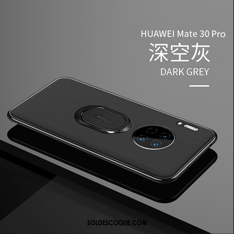 Coque Huawei Mate 30 Pro Incassable Magnétisme Noir Créatif Support En Ligne