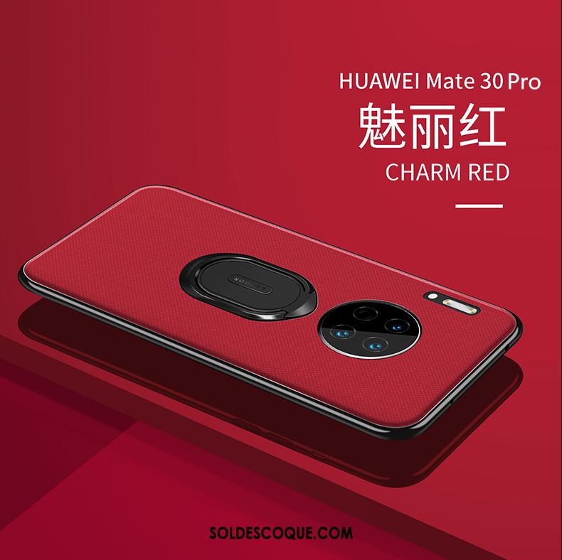 Coque Huawei Mate 30 Pro Incassable Magnétisme Noir Créatif Support En Ligne