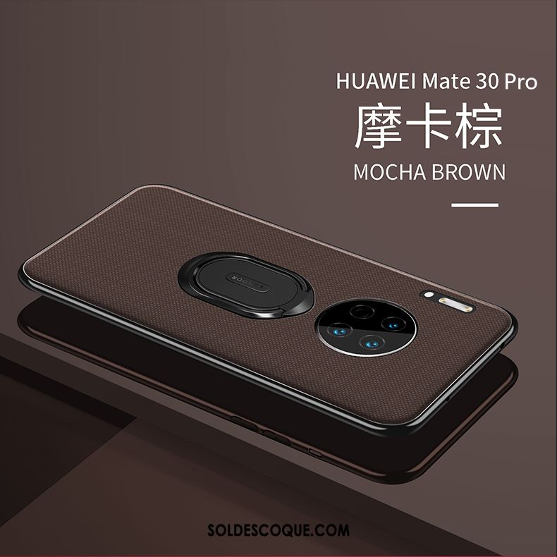 Coque Huawei Mate 30 Pro Incassable Magnétisme Noir Créatif Support En Ligne