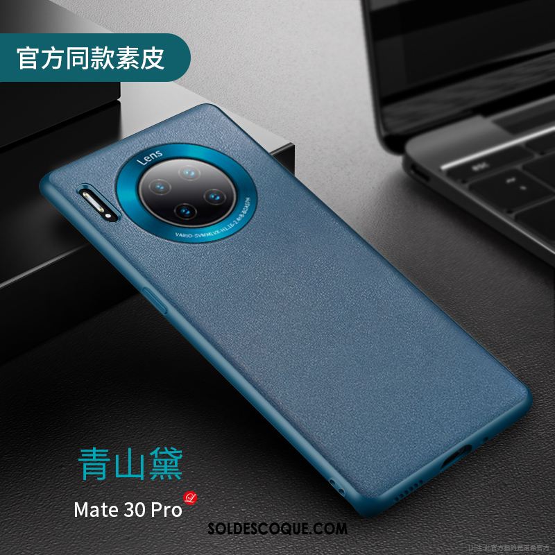 Coque Huawei Mate 30 Pro Luxe Cuir Véritable Très Mince Tout Compris Silicone France