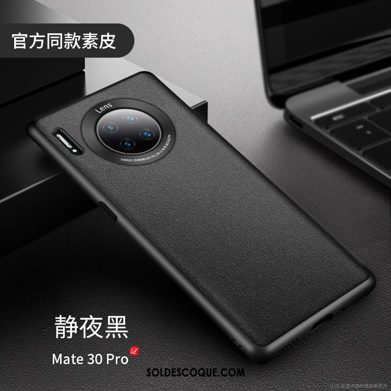 Coque Huawei Mate 30 Pro Luxe Cuir Véritable Très Mince Tout Compris Silicone France