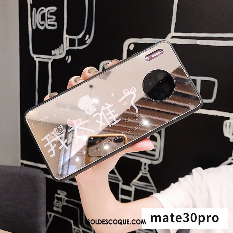 Coque Huawei Mate 30 Pro Marque De Tendance Téléphone Portable Étui Net Rouge Incassable Soldes
