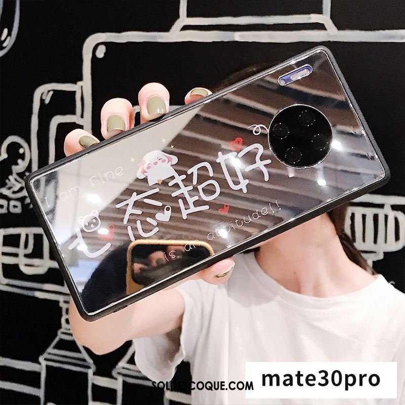 Coque Huawei Mate 30 Pro Marque De Tendance Téléphone Portable Étui Net Rouge Incassable Soldes