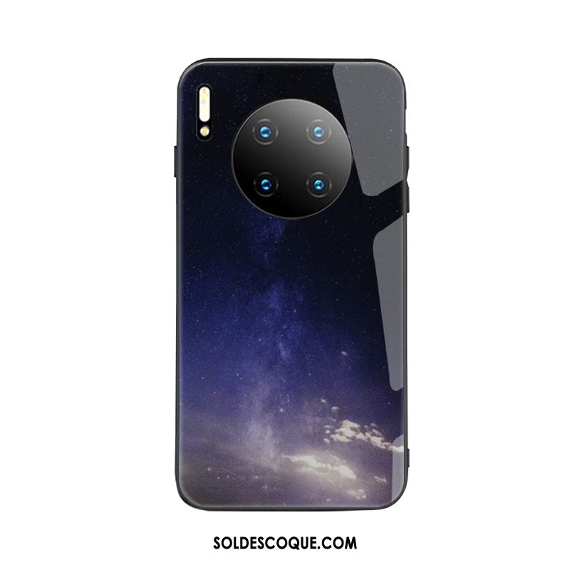 Coque Huawei Mate 30 Pro Net Rouge Tempérer Créatif Vent Étui Pas Cher