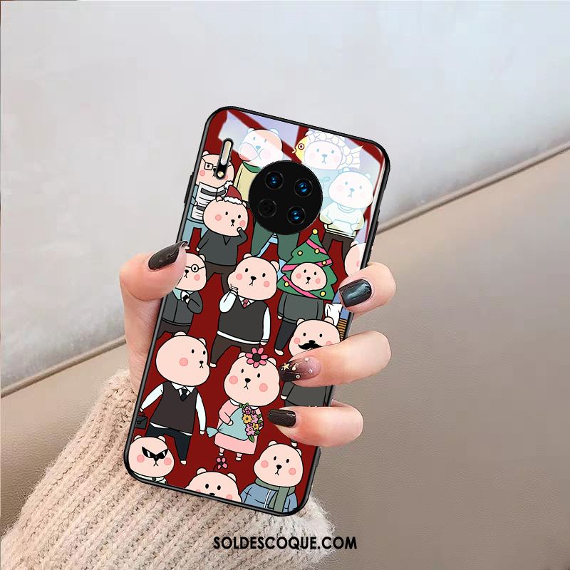 Coque Huawei Mate 30 Pro Personnalité Noir Tendance Mode Dessin Animé Pas Cher