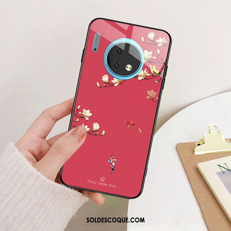 Coque Huawei Mate 30 Pro Tendance Rouge Mode Tout Compris Verre En Vente