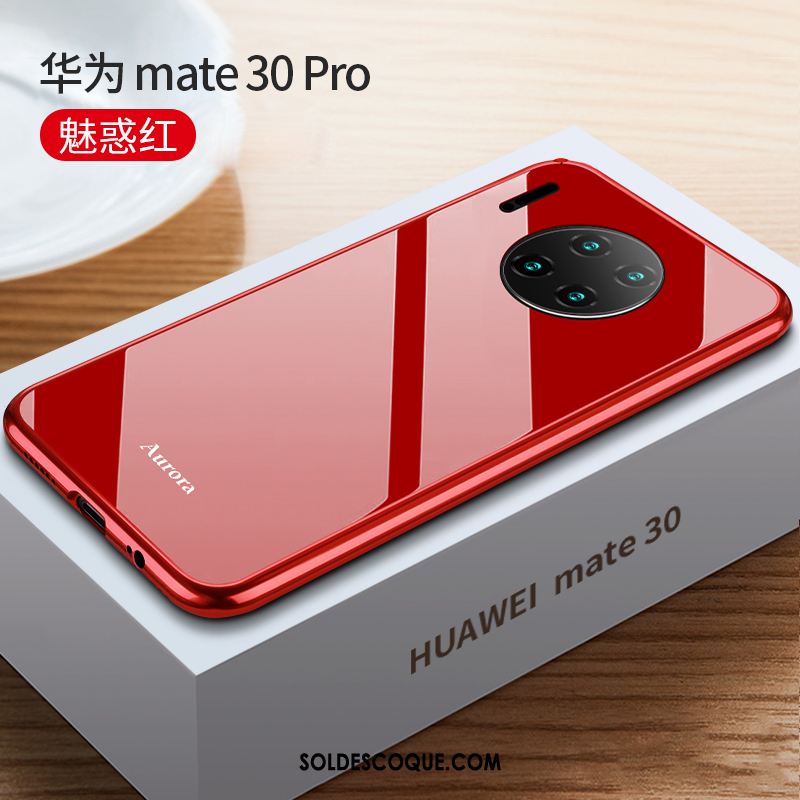 Coque Huawei Mate 30 Pro Tout Compris Protection Verre Border Net Rouge En Vente