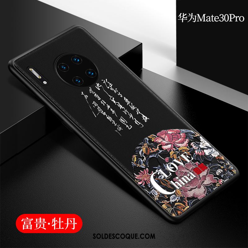 Coque Huawei Mate 30 Pro Téléphone Portable Rouge Créatif Amoureux Silicone Pas Cher
