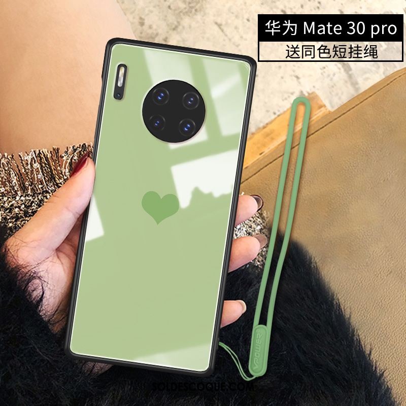 Coque Huawei Mate 30 Pro Étui Très Mince Simple Créatif Amour Housse En Ligne