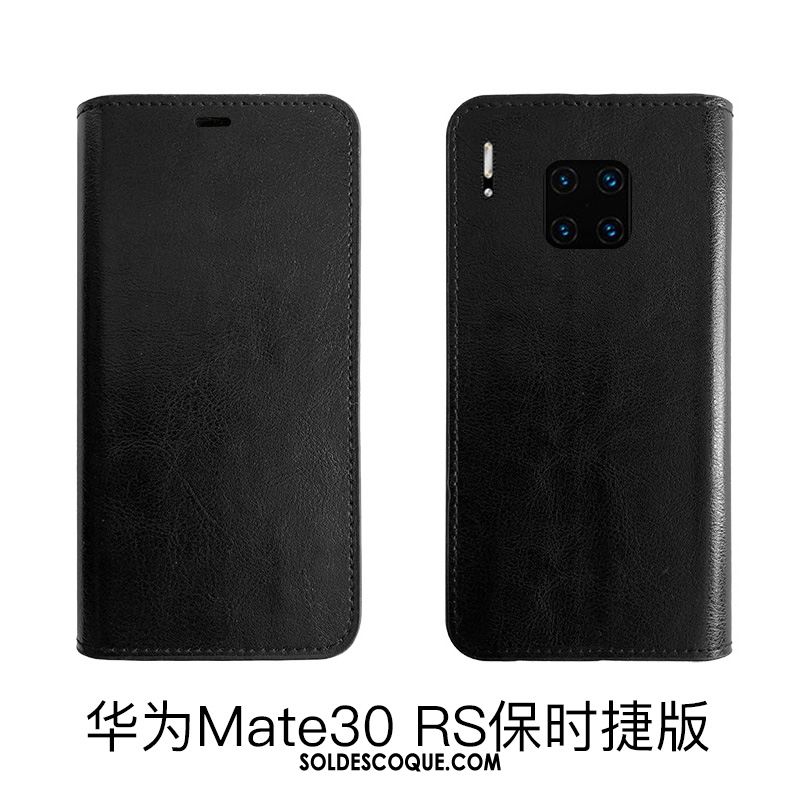 Coque Huawei Mate 30 Rs Bovins Étui Cuir Véritable Étui En Cuir Protection Soldes