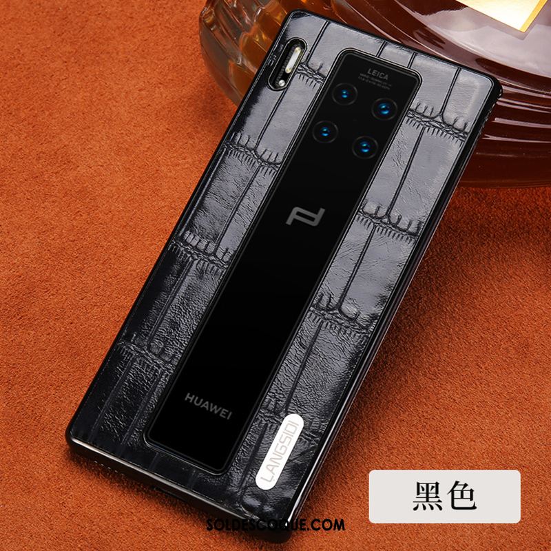 Coque Huawei Mate 30 Rs Personnalisé Luxe Cuir Véritable Tout Compris Business Pas Cher