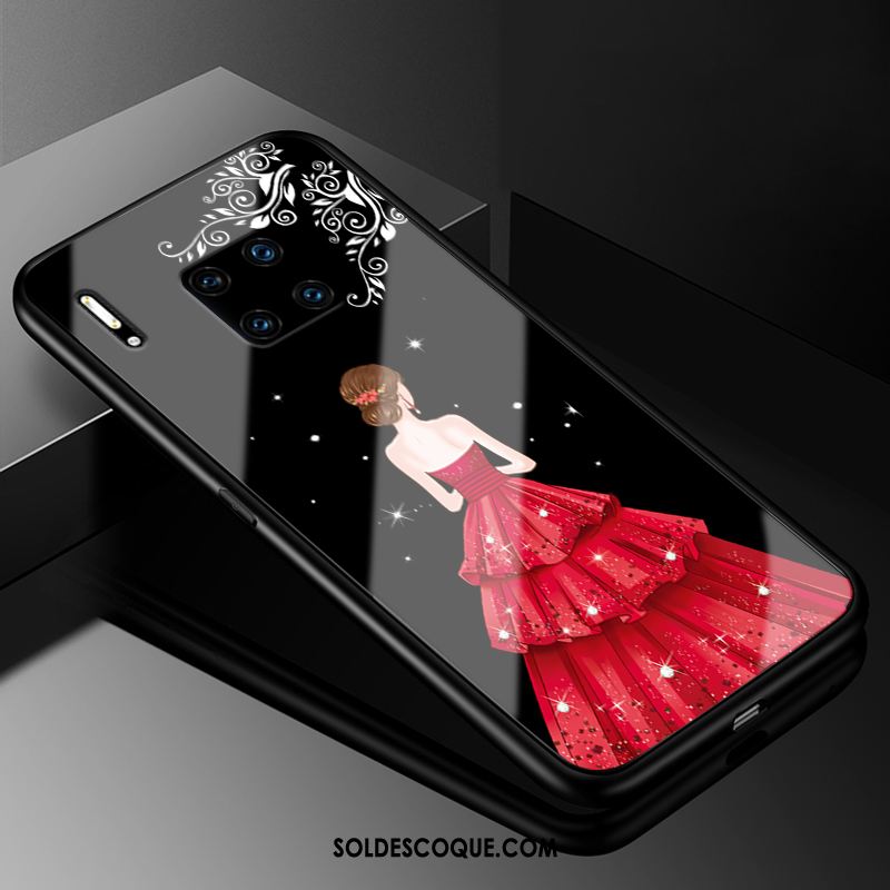 Coque Huawei Mate 30 Rs Protection Yarn Verre Rouge Téléphone Portable En Ligne