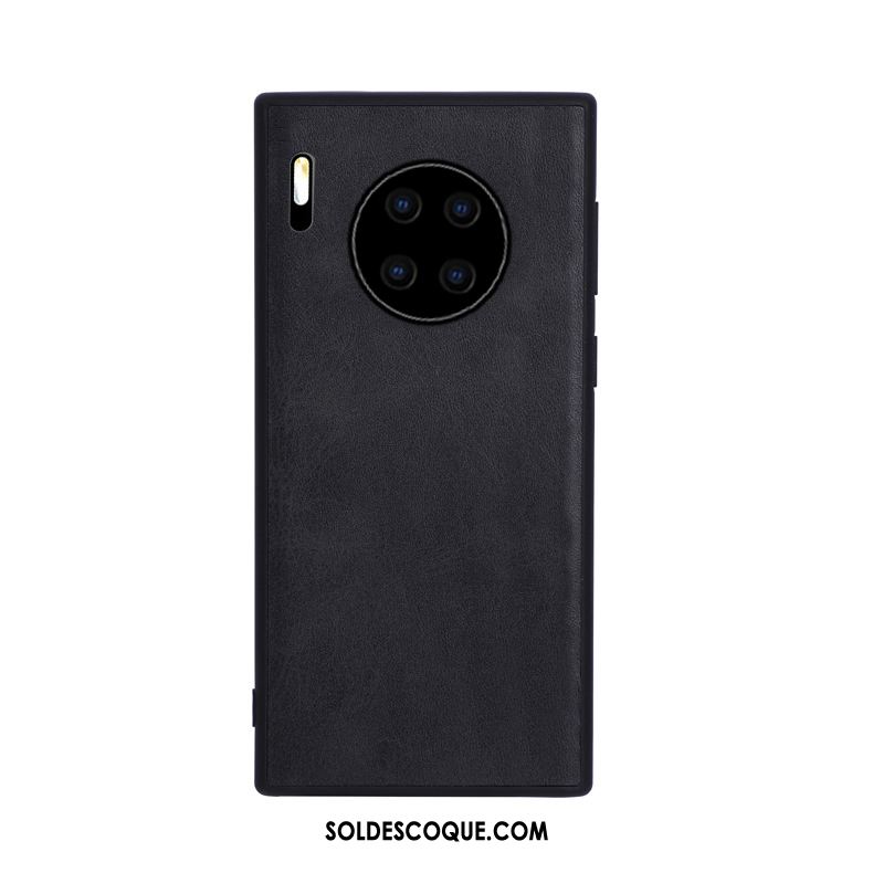 Coque Huawei Mate 30 Simple Incassable Téléphone Portable Silicone Cuir Housse En Vente